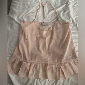 Abercrombie Pink Sheer Top